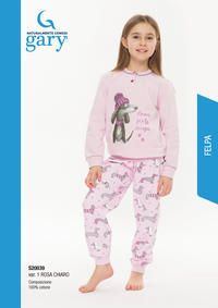 PIGIAMA BAMBINA M/L S30039 Tellini S.r.l. Ingrosso Abbigliamento